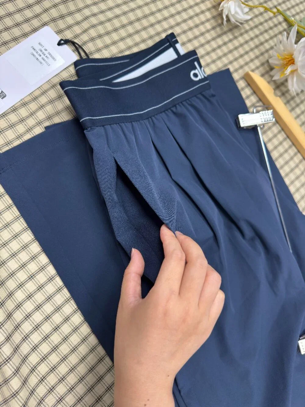🌊NWT Alo Yoga Suit Up Trouser Navy Blue🦋Regular 30